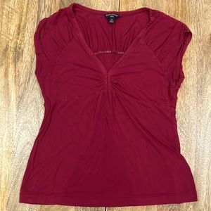 Banana Republic red top. Petite M.